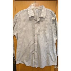 Brooks Brothers Shirt Men's 17.5/33 Plaid Button Down Long Sleeve Supima‎ Cotton